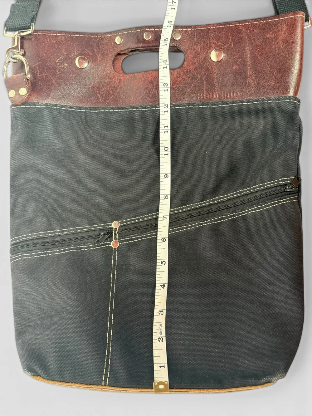 Xobruno Made in Oregon Canvas Leather Convertible Backpack Tote